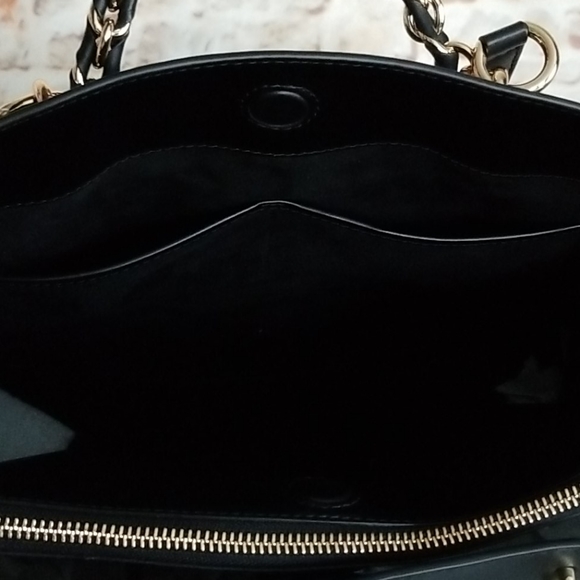 New Michael Kors Cece Ribbon Chain Leather Tote - Picture 9 of 11